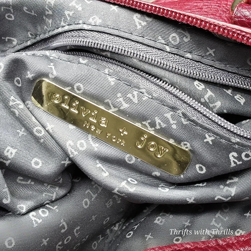 Olivia and Joy Beautiful Red Satchel Pocketbook